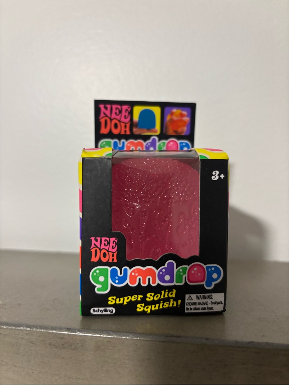 Nee Doh Gumdrop Super Solid Squish - Pink